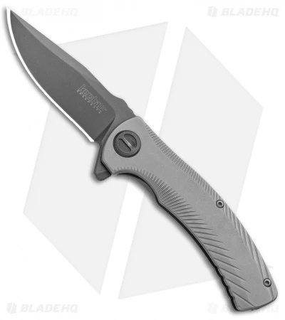 Kershaw Seguin Assisted Opening Frame Lock Knife Gray (3.1" Gray) 3490 1 Kershaw Seguin Assisted Opening Frame Lock Knife Gray (3.1" Gray) 3490