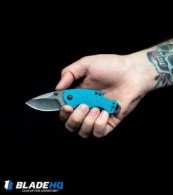 Kershaw Shuffle II Tanto Liner Lock Knife Black (2.25" BlackWash) 8750TBLKBW -Sharp Edge Knife Shop Kershaw Shuffle Liner Lock Knife Teal BlackWash 8700TEALBW BHQ 27402 kp in hand web 1