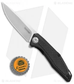 Kershaw Sinkevich Atmos Liner Lock Knife Black G-10/Carbon Fiber (3" Satin) 4037 7 Kershaw Sinkevich Atmos Liner Lock Knife Black G-10/Carbon Fiber (3" Satin) 4037 -Sharp Edge Knife Shop Kershaw Sinkevich Atoms Black G10 CF satin BHQ 80582 er bottlecap