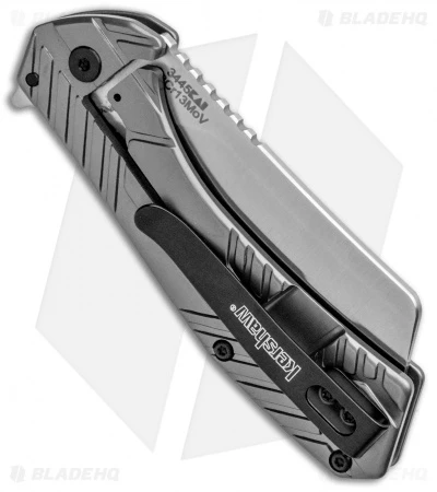Kershaw Static Cleaver Frame Lock Knife Gray Stainless Steel (2.8" Satin) 3445 3 Kershaw Static Cleaver Frame Lock Knife Gray Stainless Steel (2.8" Satin) 3445 - Image 3