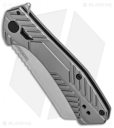 Kershaw Static Cleaver Frame Lock Knife Gray Stainless Steel (2.8" Satin) 3445 2 Kershaw Static Cleaver Frame Lock Knife Gray Stainless Steel (2.8" Satin) 3445 - Image 2