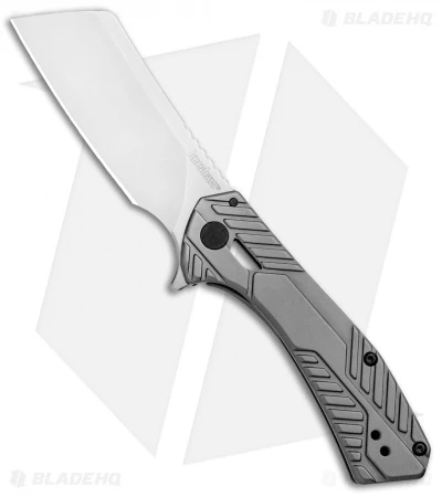 Kershaw Static Cleaver Frame Lock Knife Gray Stainless Steel (2.8" Satin) 3445 1 Kershaw Static Cleaver Frame Lock Knife Gray Stainless Steel (2.8" Satin) 3445