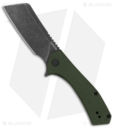 Kershaw Static Cleaver Liner Lock Knife Green Micarta (2.8" Black SW D2) 1 Kershaw Static Cleaver Liner Lock Knife Green Micarta (2.8" Black SW D2)