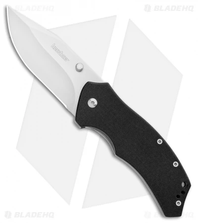 Kershaw Tension Liner Lock Knife Black G-10 (3.1" Satin) 1 Kershaw Tension Liner Lock Knife Black G-10 (3.1" Satin)