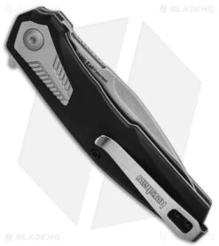 Kershaw Tremolo Spring Assisted Opening Knife Black GFN (3.1" Stonewash) -Sharp Edge Knife Shop Kershaw Tremolo Spring Assisted Opening Knife Black GFN 3in Stonewash BHQ 120523 td side