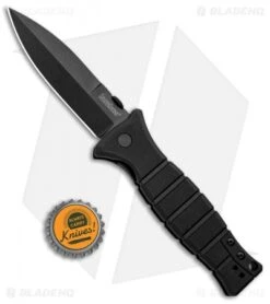 Kershaw XCOM Liner Lock Knife Black GFN (3.6" Black) 3425 -Sharp Edge Knife Shop Kershaw XCOM LL Black GFN Black 3425 BHQ 94087 jr bottlecap