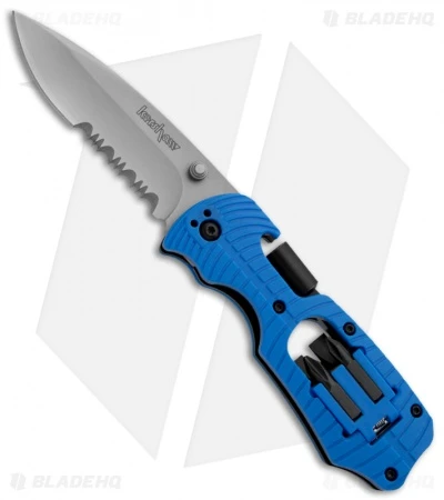 Kershaw Select Fire Knife Blue Multi-Tool (3.375" Bead Blast Plain) 1920BLSTWM 1 Kershaw Select Fire Knife Blue Multi-Tool (3.375" Bead Blast Plain) 1920BLSTWM