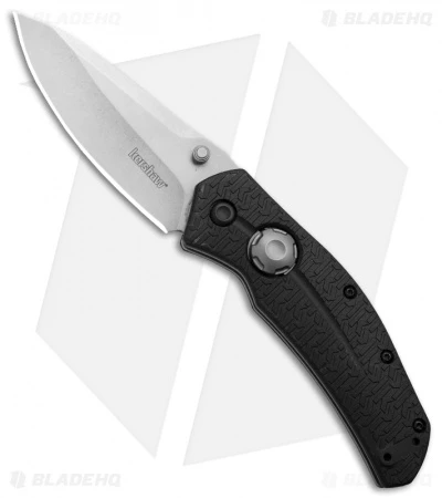 Kershaw Thistle Liner Lock Knife Black GFN (3.5" Stonewash) 3812 1 Kershaw Thistle Liner Lock Knife Black GFN (3.5" Stonewash) 3812