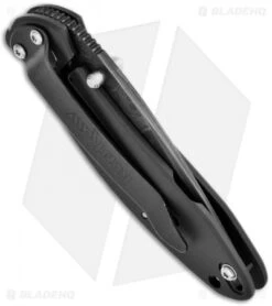 Kershaw Scallion Assisted Opening Knife Black (2.25" Damascus) 1620DAMBK -Sharp Edge Knife Shop kershaw black damascus plain 1620damckt schallion side