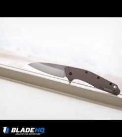 Kershaw Dividend Assisted Opening Knife Gray Aluminum (3" Stonewash) 1812GRY -Sharp Edge Knife Shop kershaw divdend grey 1812gry BHQ 52171 dl