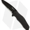 Kershaw Kuro Tanto Assisted Opening Knife (3.125" Black Serr) 1835TBLKST