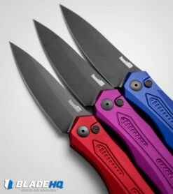 Kershaw Launch 6 Automatic Knife Blue Aluminum (3.75" Black) 7800BLUBLK 7 Kershaw Launch 6 Automatic Knife Blue Aluminum (3.75" Black) 7800BLUBLK -Sharp Edge Knife Shop kershaw launch 6 purple blue red dl vertical confetti