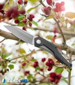 Kershaw Reverb Frame Lock Knife Carabiner Carbon Fiber/G-10 (2.5" Two-Tone) 1220 -Sharp Edge Knife Shop kershaw reverb 1220 BHQ 52167 spring dl