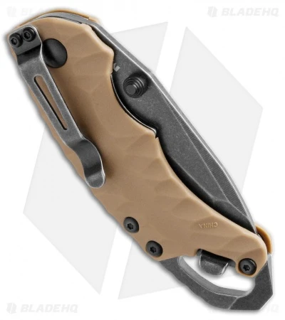 Kershaw Shuffle II Tanto Liner Lock Knife Tan (2.25" BlackWash) 8750TTANBW 2 Kershaw Shuffle II Tanto Liner Lock Knife Tan (2.25" BlackWash) 8750TTANBW - Image 2