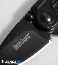 Kershaw Spoke Assisted Opening Flipper Knife (2" Black) 1313BLK -Sharp Edge Knife Shop kershaw spoke 1313blk cm 3